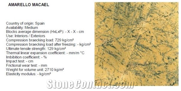 Amerello Macael Marble Tiles, Spain Yellow Marble