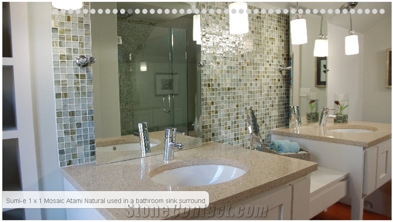 Glass Mosaic Bathroom Design From United States 214497