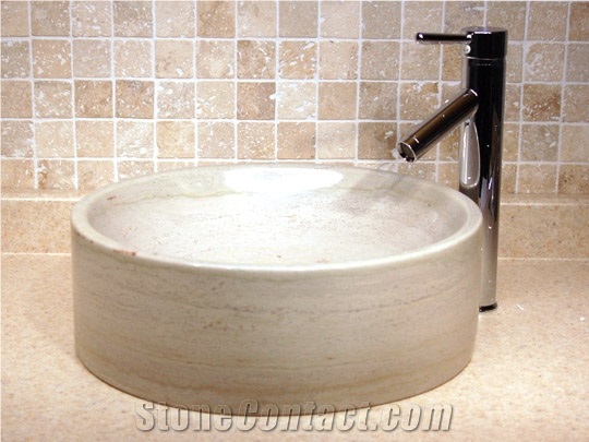 Cream Limestone Sink, Beige Limestone Sink