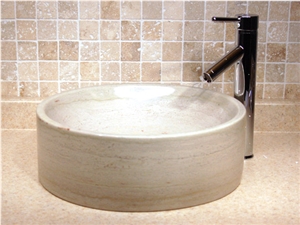 Cream Limestone Sink, Beige Limestone Sink