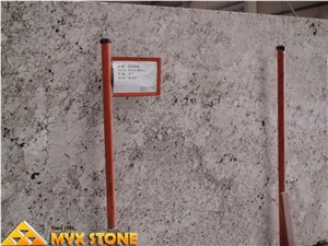 Giallo Crystal Brazil Granite Slab Tile, Brazil White Granite