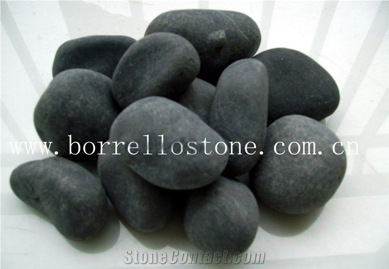 Black Basalt Pebble Stone