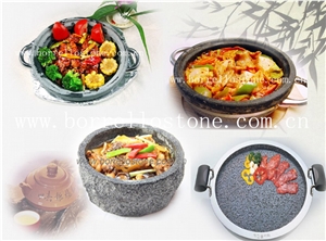 China Natural Stone Cookware, Grey Granite Cookware