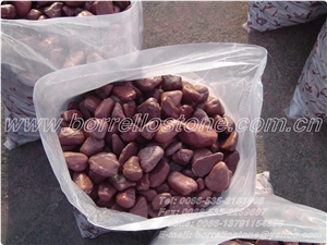 Landscaping Red Pebble Stone, Red Granite Pebble Stone