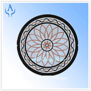 Interior Stone Marble Waterjet Medallion