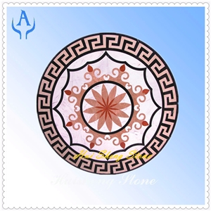 Marble Interior Stone Multicolor Medallion
