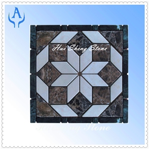 Marble Multicolor Floor Stone Mosaic Medallion