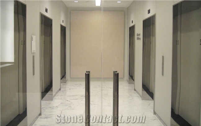 Marble Flooring Project, Calacatta Marble Tiles