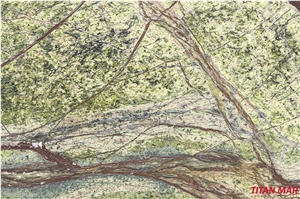 Rain Forest Green Marble Slabs & Tiles