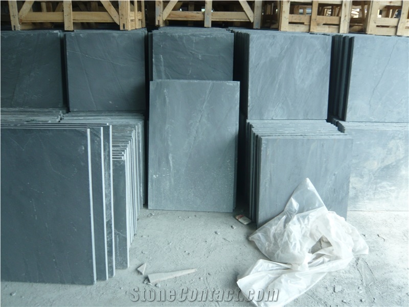 Flooring Tiles, China Black Slate