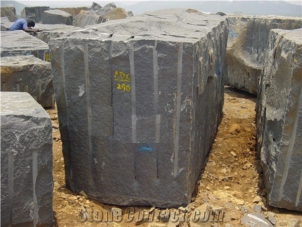 Bengal Black Granite Block, India Black Granite
