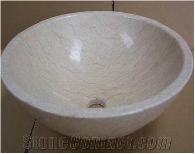 Cheap Price Of Gold Line Marble Wash Basin
