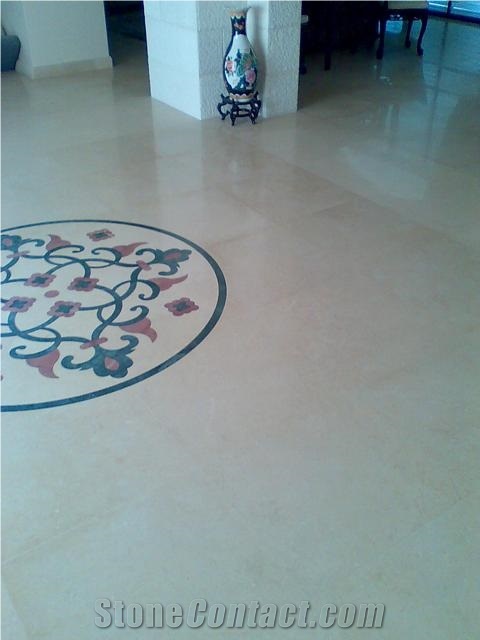 Sunny Beige Marble Flooring