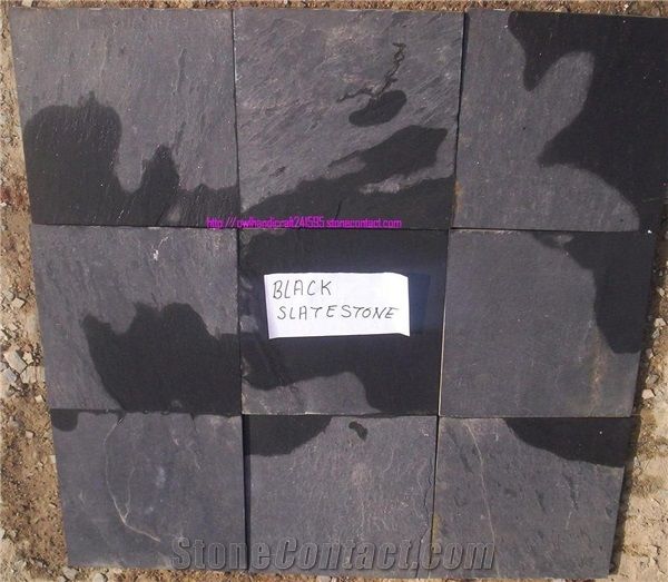Jet Black Slate Stone, Jakarta Black Slate Stone, from India