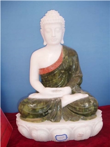 Marble Buddha Garden Sculpture