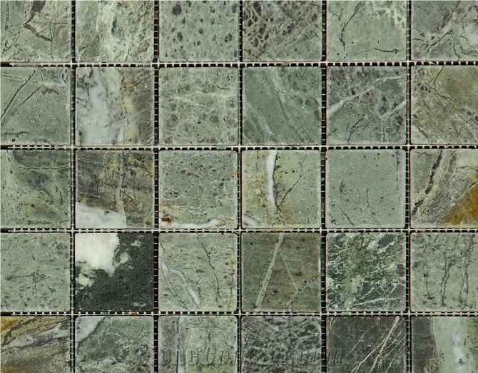 Green Jade Mosaic Sheet, Green Marble Mosaic