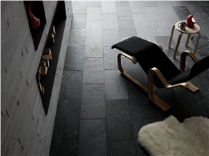 Black Slate Floor Tiles, Ardesia Liguria Black Slate Tiles