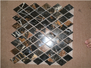 Black and Gold Marble Mosaics