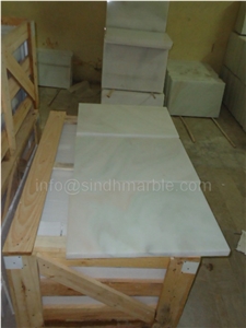 Polished Pearl White Marble Tiles