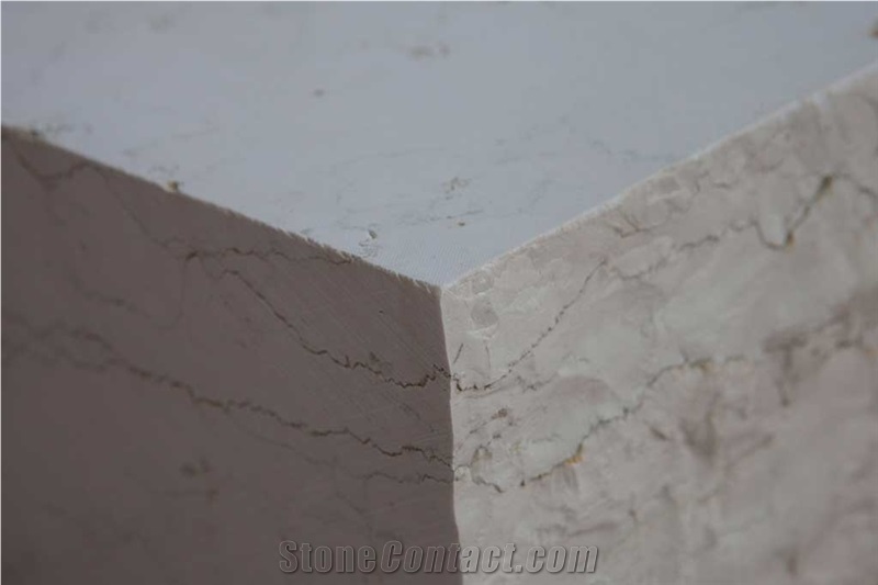 Bianco Perlino Limestone Block, Italy White Limestone