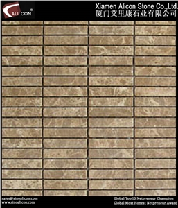 Mosaic / Stone Mosaic Tile, Brown Marble Mosaic