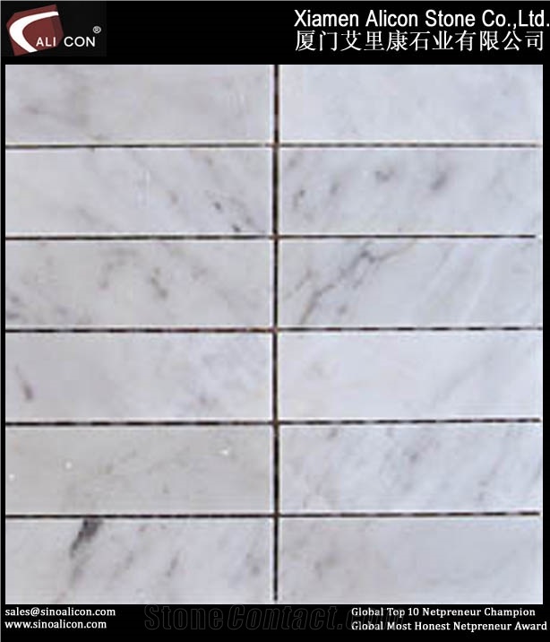 Mosaic / Stone Mosaic Tile , White Marble Mosaic