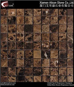 Mosaic / Stone Mosaic Tile / Mosaic Tile/marble Mo, Emperador Dark Brown Marble Mosaic