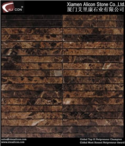 Mosaic,Stone Mosaic Tile, Brown Marble Mosaic