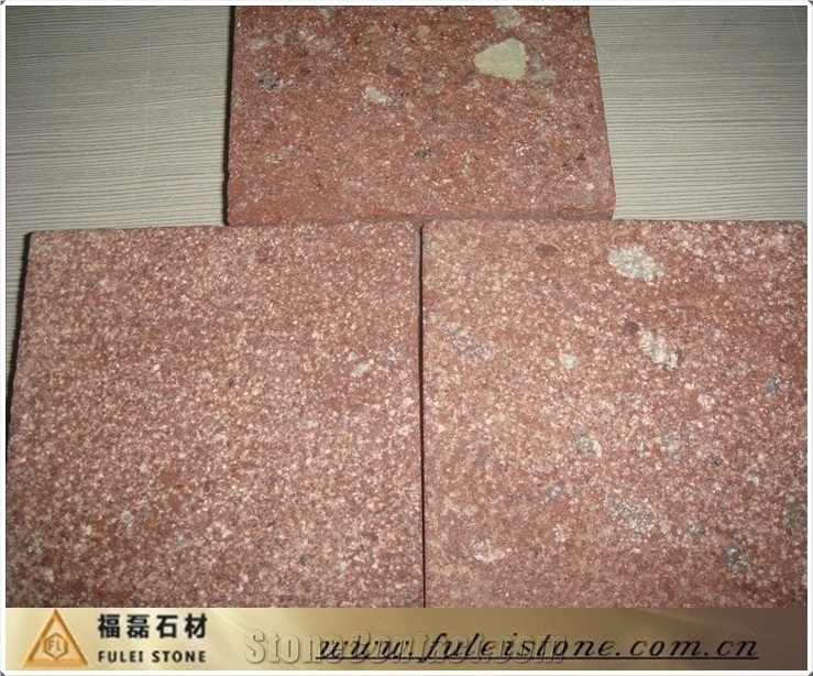 Porphyry Red Flat Tiles, China Red Granite