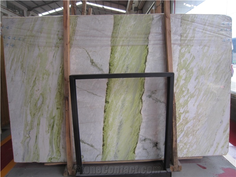 Chinese Green Marble Slabs, Emerald Jade Marble