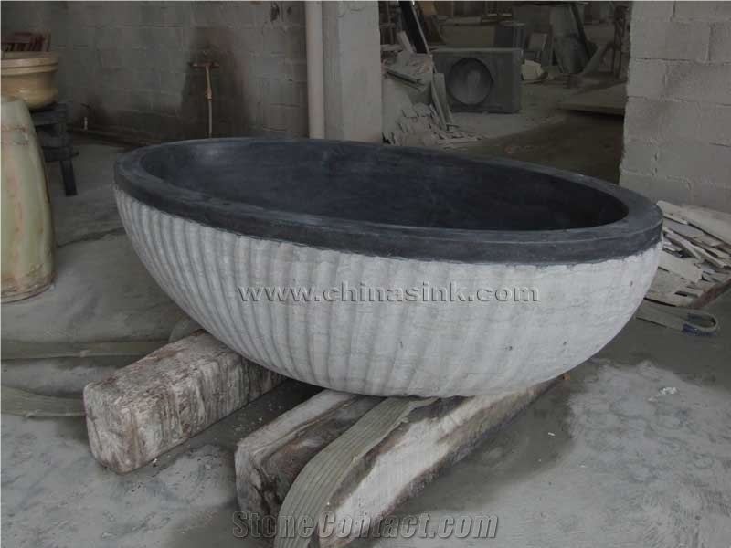 Absolute Black Granite Bathtub