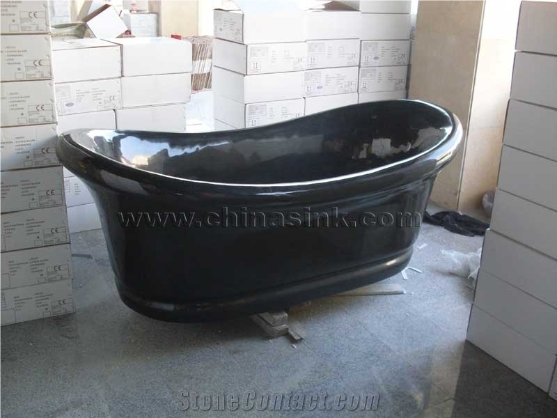 Absolute Black Granite Bathtub