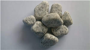 PEB43 Local Granite Pebble Stone, White Granite