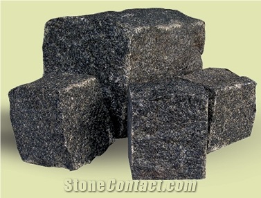 Gabbro Paving Stone, Kometa Gabbro Black Granite Paving Stone