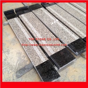 Granite Stone Steps, Stone Stairs, Tiger Skin Red Granite Stairs