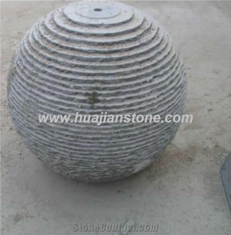 Blue Limestone Ball Water Feature