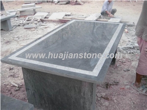 Blue Limestone Desk, Shandong Blue Limestone Furniture