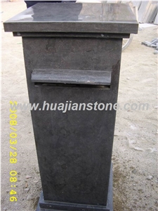 Blue Limestone Mailbox, Letterbox