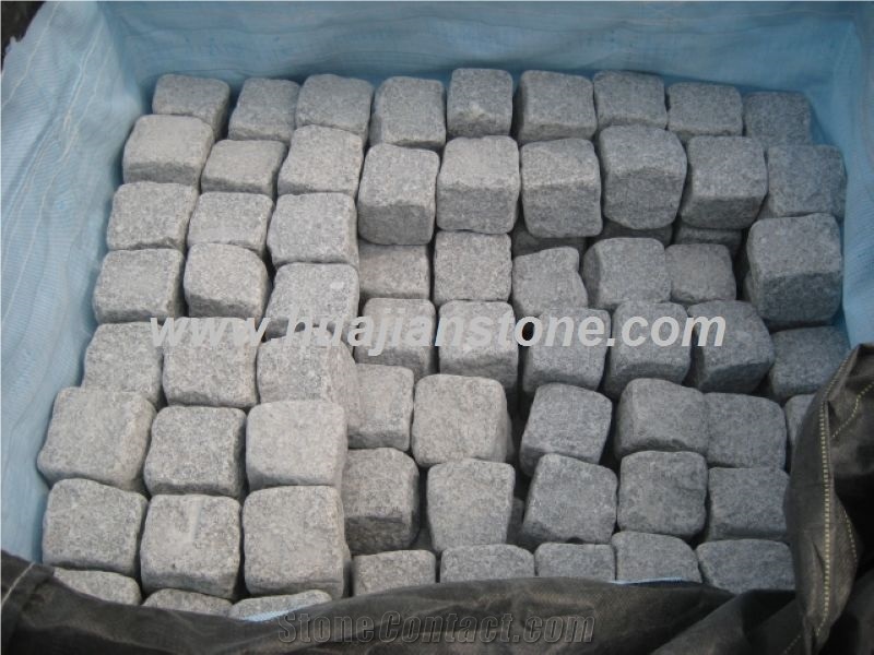 G341 Cobble Stone, Grey Pavers, Shandong Grey Cobb, G341 Grey Granite Cobble Stone