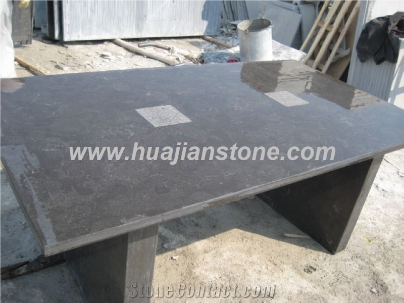 Limestone Desk, Blue Limestone Table Tops