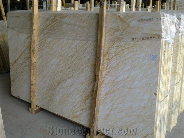 Spider Gold Marble Slabs, Greece Yellow Marble