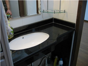 Black Galaxy Bathroom Vanity Tops, Galaxy Black Granite Bathroom Vanity Tops