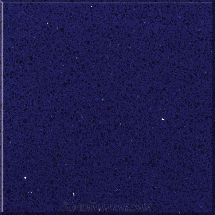 Galaxy Sapphire Blue Artificial Quartz Stone