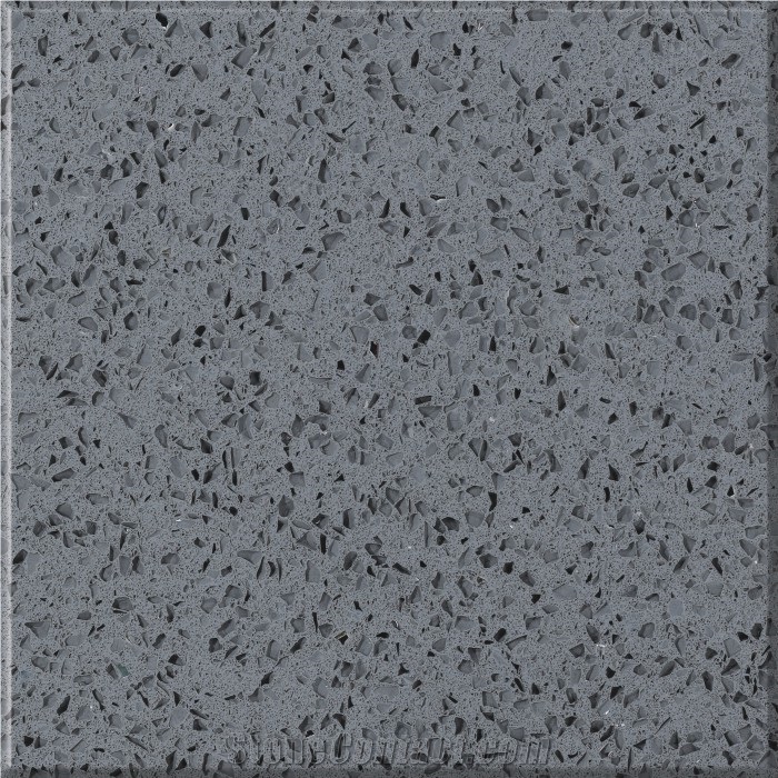 Galaxy Steel Grey Artificial Quartz Stone
