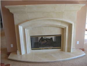Galala Marble Fireplace, Galala Beige Marble Fireplace