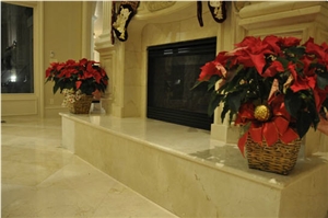 Sunny Marble Fireplace, Sunny Beige Marble Fireplace