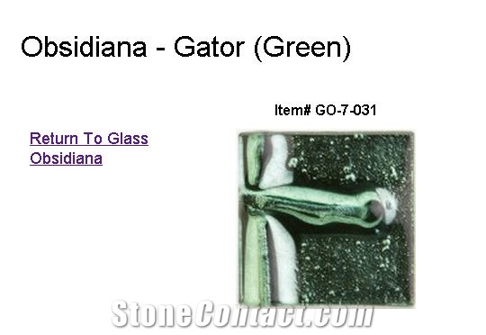 HandPainted - Obsidiana - Gator (Green) Tiles