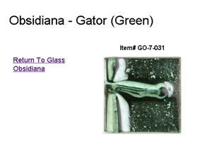 HandPainted - Obsidiana - Gator (Green) Tiles