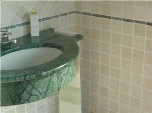 Verde Guatemala Marble Bathroom Top, Verde Guatemala Green Marble Bathroom Top