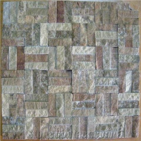 Natural Stone Mosaic,Split Surface Mosaic Tiles